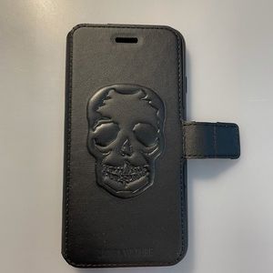 Zadig & Voltair Leather Folio Case iPhone 7/8